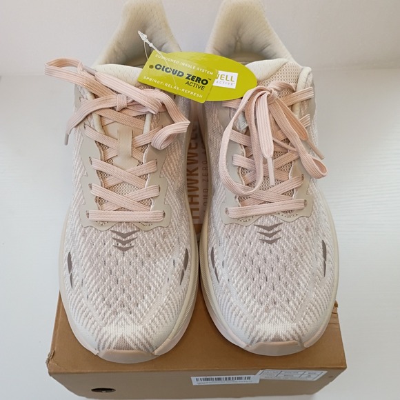 NWT Hawkwell Cloud Zero Active Womens Running Shoes Beige Knit XP9501 Size 8 NEW - Picture 2 of 10